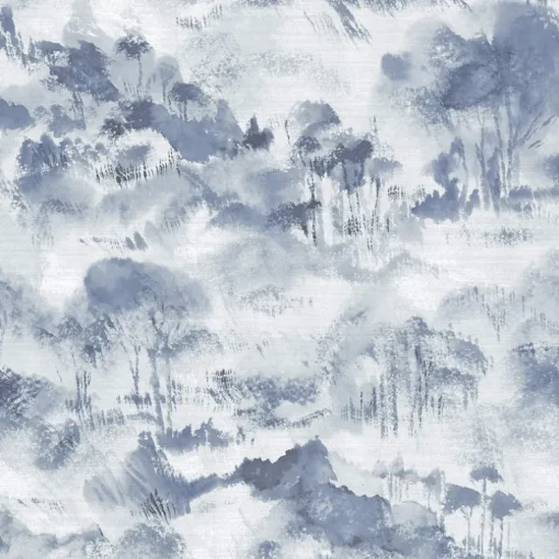 Scott Living Nara Toile Wallpaper - Indigo Blue