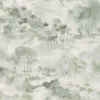 Scott Living Nara Toile Wallpaper - Sage Green