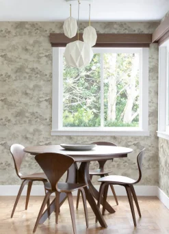 Scott Living Nara Toile Wallpaper - Taupe