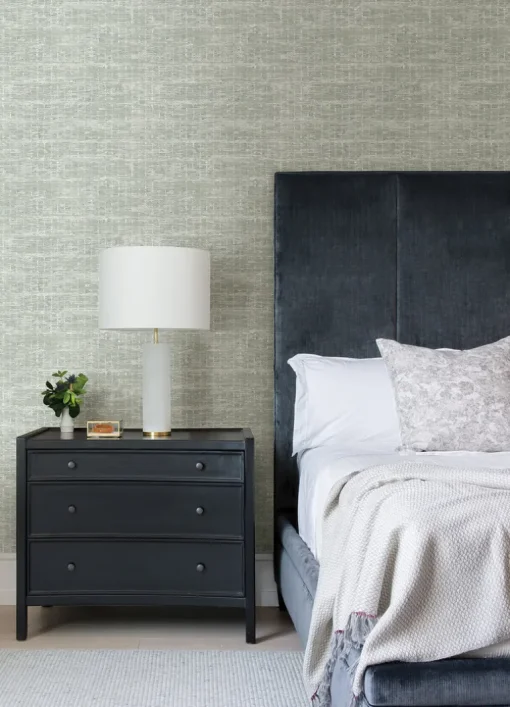 Scott Living Samos Texture Wallpaper - Sage Green