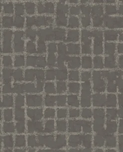 Scott Living Shea Distressed Geometric Wallpaper - Charcoal