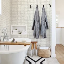 Scott Living Shea Distressed Geometric Wallpaper - Gold