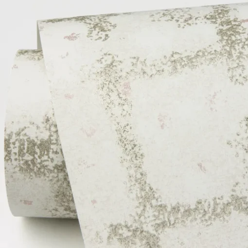 Scott Living Shea Distressed Geometric Wallpaper - Gold