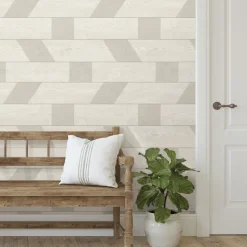 Scott Living Shiplap Peel & Stick Wallpaper - Natural Wood