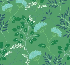 Scott Living Sorrel Botanical Wallpaper - Green