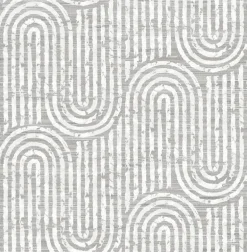 Scott Living Trippet Wallpaper - Grey
