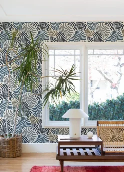 Scott Living Trousdale Wallpaper - Dark Blue