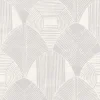 Scott Living Westport Geometric Wallpaper - Dove White