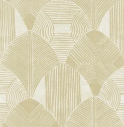 Scott Living Westport Geometric Wallpaper - Coffee