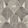 Scott Living Westport Geometric Wallpaper - Charcoal