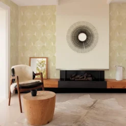 Scott Living Westport Geometric Wallpaper - Coffee