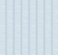 Seabrook Beach House Coastline Wallpaper - Blue Oasis