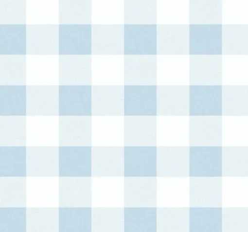 Seabrook Beach House Picnic Plaid Wallpaper - Blue Oasis