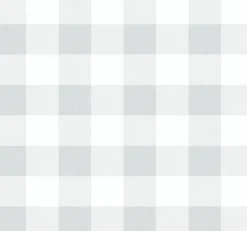 Seabrook Beach House Picnic Plaid Wallpaper - Daydream Gray