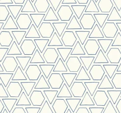 Seabrook Beach House Sun Shapes Wallpaper - Coastal Blue