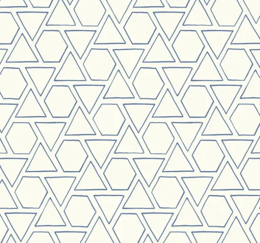 Seabrook Beach House Sun Shapes Wallpaper - Coastal Blue