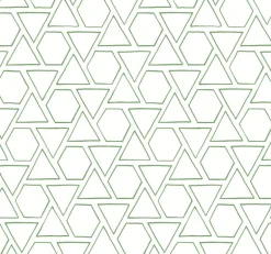 Seabrook Beach House Sun Shapes Wallpaper - Green