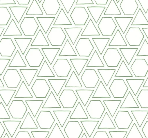 Seabrook Beach House Sun Shapes Wallpaper - Green