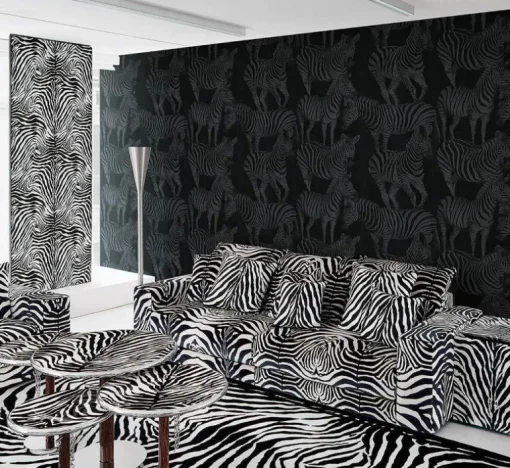 Seabrook Dolce & Gabbana Zebra Romance Wallpaper - Misterioso