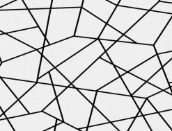 Seabrook DuPont Quartz Geo High Performance Wallpaper - Midnight Black