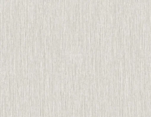 Seabrook Even More Textures Vertical Stria Wallpaper - Fog & Metallic Silver