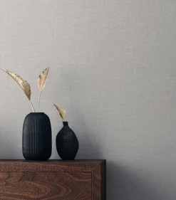 Seabrook Even More Textures Myrna Linen Wallpaper - Cliffside