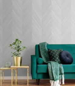 Seabrook Even More Textures Chevron Wood Wallpaper - Aura