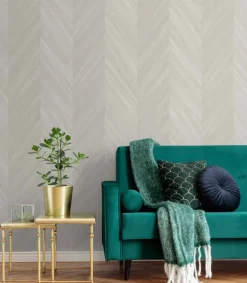Seabrook Even More Textures Chevron Wood Wallpaper - Crest