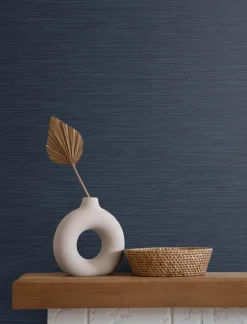 Seabrook Even More Textures Seawave Sisal Wallpaper - Caspian