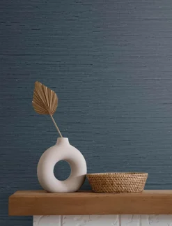 Seabrook Even More Textures Seahaven Rushcloth Wallpaper - Nautica