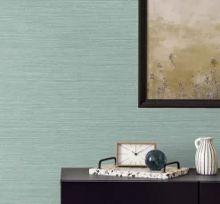 Seabrook Even More Textures Seawave Sisal Wallpaper - Calm Waters