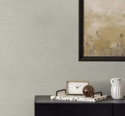 Seabrook Even More Textures Seawave Sisal Wallpaper - Campfire Smoke