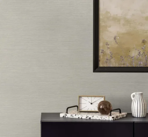 Seabrook Even More Textures Seawave Sisal Wallpaper - Campfire Smoke