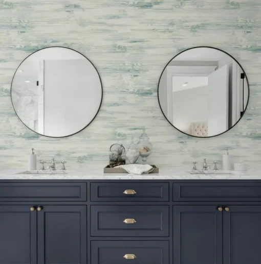 Seabrook Even More Textures Silk Mistral Wallpaper - Seaglass