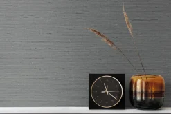Seabrook Even More Textures Seahaven Rushcloth Wallpaper - Slate