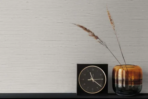 Seabrook Even More Textures Seahaven Rushcloth Wallpaper - Natural Stone