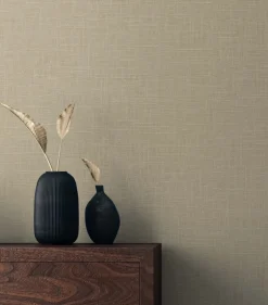 Seabrook Even More Textures Myrna Linen Wallpaper - Hemp