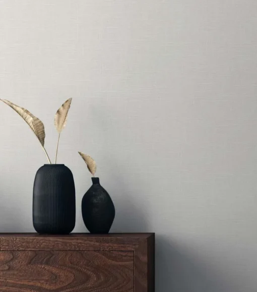 Seabrook Even More Textures Myrna Linen Wallpaper - White Oak