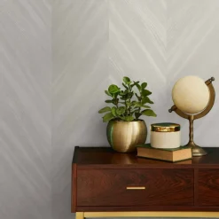 Seabrook Even More Textures Chevron Wood Wallpaper - Crest