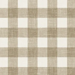 Seabrook French Country Bebe Gingham Wallpaper - Driftwood