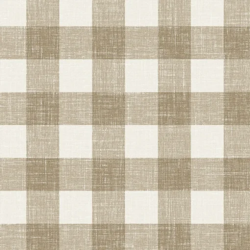 Seabrook French Country Bebe Gingham Wallpaper - Driftwood