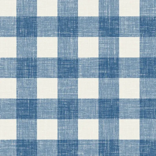 Seabrook French Country Bebe Gingham Wallpaper - Denim Wash
