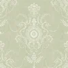 Seabrook French Country Colette Cameo Wallpaper - Washed Green