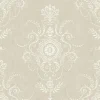 Seabrook French Country Colette Cameo Wallpaper - Fog