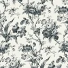 Seabrook French Country En Rose Wallpaper - Poppy Seed