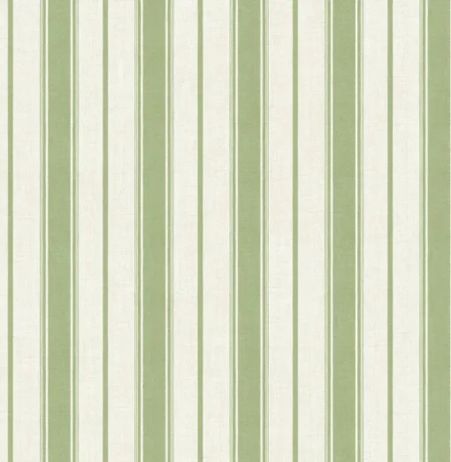 Seabrook French Country Eliott Linen Stripe Wallpaper - Pomme