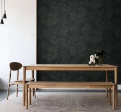 Seabrook Japandi Style Eren Wallpaper - Rich Onyx