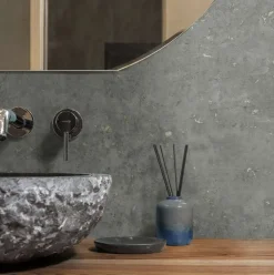 Seabrook Japandi Style Hana Wallpaper - Cliffside & Gold