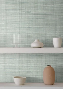 Seabrook Japandi Style Mei Wallpaper - Calming Mint