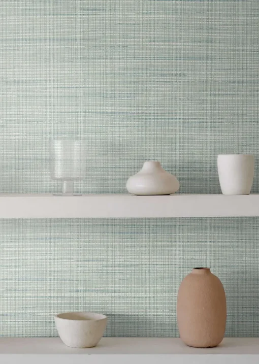 Seabrook Japandi Style Mei Wallpaper - Calming Mint